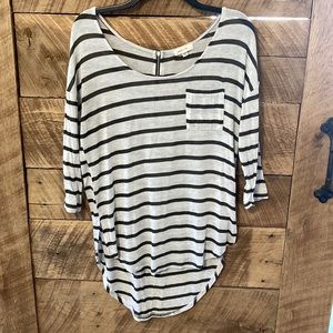 Paper + tee hi-low tunic top Medium